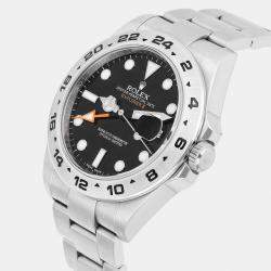 Pre Owned Rolex Explorer II 216570 Automatic Black Stainless Steel Men's Wristwatch 42 mm