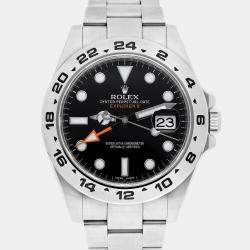 Pre Owned Rolex Explorer II 216570 Automatic Black Stainless Steel Men's Wristwatch 42 mm