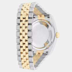 Pre Owned Rolex Datejust 116233 Automatic Black 18k Yellow Gold Stainless Steel Men's Wristwatch 36 mm