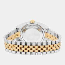 Pre Owned Rolex Datejust 116233 Automatic Silver 18k Yellow Gold Stainless Steel Men's Wristwatch 36 mm