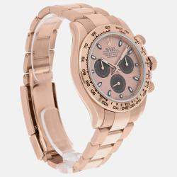 Pre Owned Rolex Cosmograph Daytona 116505 Automatic Pink 18k Rose Gold Men's Wristwatch 40 mm