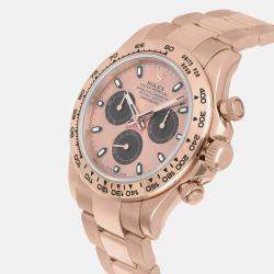 Pre Owned Rolex Cosmograph Daytona 116505 Automatic Pink 18k Rose Gold Men's Wristwatch 40 mm