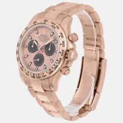 Pre Owned Rolex Cosmograph Daytona 116505 Automatic Pink 18k Rose Gold Men's Wristwatch 40 mm