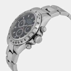 Pre Owned Rolex Cosmograph Daytona 116520 Automatic Black Dial Stainless Steel Men's Wristwatch 40 mm