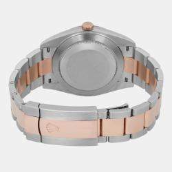 Pre Owned Rolex Datejust 126301 Automatic Sundust Dial Stainless Steel 18K Rose Gold Men's Wristwatch 41 mm