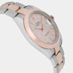 Pre Owned Rolex Datejust 126301 Automatic Sundust Dial Stainless Steel 18K Rose Gold Men's Wristwatch 41 mm