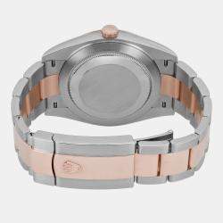 Pre Owned Rolex Datejust 126331 Automatic Chocolate Dial 18K Rose Gold Stainless Steel Men's Wristwatch 41 mm