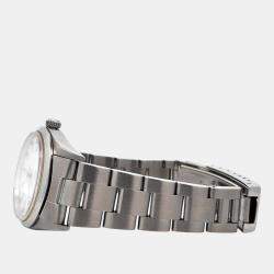 Pre Owned Rolex Air-King 14000 Automatic White Stainless Steel Men's Wristwatch 34 mm