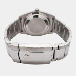 Pre Owned Rolex Datejust 116200 Automatic Blue Stainless Steel Men's Wristwatch 36 mm