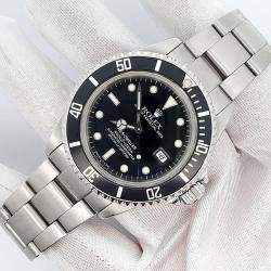 Pre Owned Rolex Sea-Dweller 16600 Automatic Black Stainless Steel Men's Wristwatch 40 mm