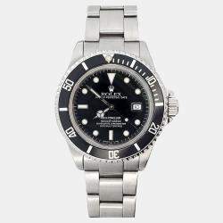 Pre Owned Rolex Sea-Dweller 16600 Automatic Black Stainless Steel Men's Wristwatch 40 mm