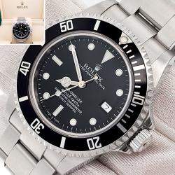 Pre Owned Rolex Sea-Dweller 16600 Automatic Black Stainless Steel Men's Wristwatch 40 mm
