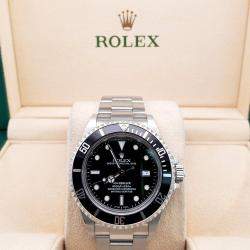 Pre Owned Rolex Sea-Dweller 16600 Automatic Black Stainless Steel Men's Wristwatch 40 mm