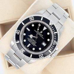 Pre Owned Rolex Sea-Dweller 16600 Automatic Black Stainless Steel Men's Wristwatch 40 mm