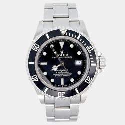 Pre Owned Rolex Sea-Dweller 16600 Automatic Black Stainless Steel Men's Wristwatch 40 mm