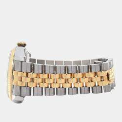Pre Owned Rolex Datejust 116233 Automatic Champagne Diamond 18k Yellow Gold Stainless Steel Men's Wristwatch 36 mm