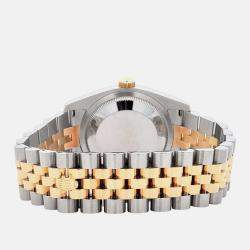 Pre Owned Rolex Datejust 116233 Automatic Slate 18K Yellow Gold Stainless Steel Men's Wristwatch 36 mm