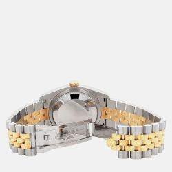 Pre Owned Rolex Datejust 116233 Automatic Slate 18K Yellow Gold Stainless Steel Men's Wristwatch 36 mm