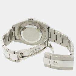 Pre Owned Rolex Datejust II 116334 Automatic White 18K White Gold Stainless Steel Men’s Wristwatch 41 mm