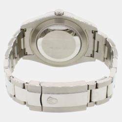 Pre Owned Rolex Datejust II 116334 Automatic White 18K White Gold Stainless Steel Men’s Wristwatch 41 mm