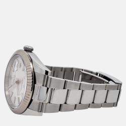 Pre Owned Rolex Datejust 126334 Automatic Silver 18K White Gold Stainless Steel Men’s Wristwatch 41 mm