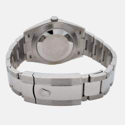 Pre Owned Rolex Datejust 126334 Automatic Silver 18K White Gold Stainless Steel Men’s Wristwatch 41 mm