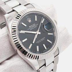 Pre Owned Rolex Datejust 126334 Automatic Black Stainless Steel Men’s Wristwatch 41 mm