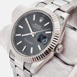 Pre Owned Rolex Datejust 126334 Automatic Black Stainless Steel Men’s Wristwatch 41 mm