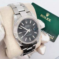 Pre Owned Rolex Datejust 126334 Automatic Black Stainless Steel Men’s Wristwatch 41 mm