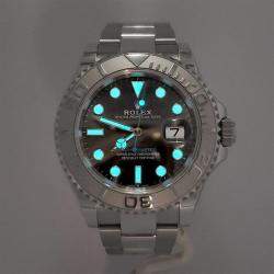 Pre Owned Rolex Yacht Master 126622 Automatic Rhodium Platinum Stainless Steel Men’s Wristwatch 40 mm