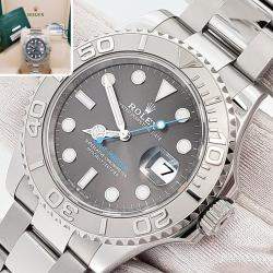 Pre Owned Rolex Yacht Master 126622 Automatic Rhodium Platinum Stainless Steel Men’s Wristwatch 40 mm