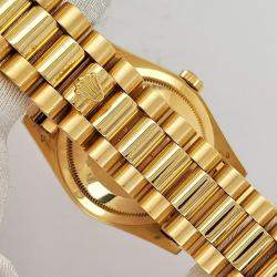 Pre Owned Rolex President Day Date Automatic Diamond Champagne 18K Yellow Gold Men’s Wristwatch 36 mm