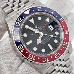 Pre Owned Rolex GMT Master II Pepsi 126710BLRO Automatic Black Stainless Steel Men’s Wristwatch 40 mm