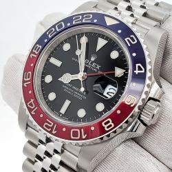 Pre Owned Rolex GMT Master II Pepsi 126710BLRO Automatic Black Stainless Steel Men’s Wristwatch 40 mm