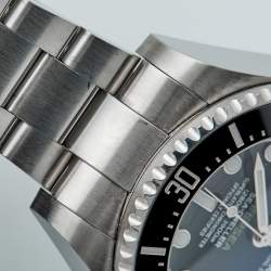 Pre Owned Rolex Blue Black Stainless Steel DeepSea Sea-Dweller 116660-BKSO Men's Wristwatch 44 mm