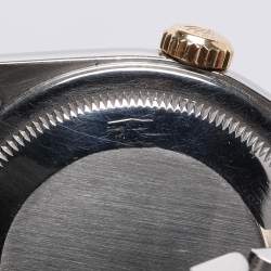 مملوكة مسبقًا ساعة يد للجنسين رولكس ديت جست 16233 أوتوماتيك ذهب أصفر عيار 18 قيراط وستانلس ستيل بيضاء 35 مم