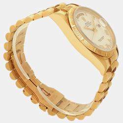 Pre Owned Rolex Day-Date 18248 Automatic White 18K Yellow Gold Men’s Wristwatch 36 mm