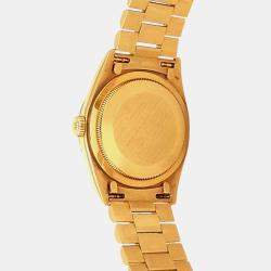 Pre Owned Rolex Day-Date 18248 Automatic White 18K Yellow Gold Men’s Wristwatch 36 mm
