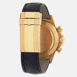Pre Owned Rolex Cosmograph Daytona 16518 Automatic Black 18K Yellow Gold Men’s Wristwatch 40 mm
