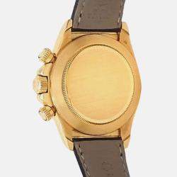 Pre Owned Rolex Cosmograph Daytona 16518 Automatic Black 18K Yellow Gold Men’s Wristwatch 40 mm
