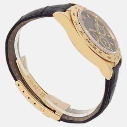Pre Owned Rolex Cosmograph Daytona 16518 Automatic Black 18K Yellow Gold Men’s Wristwatch 40 mm
