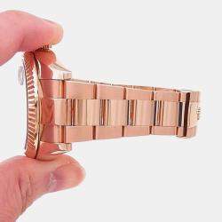 Pre Owned Rolex Sky-Dweller 326935 Automatic Chocolate 18K Rose Gold Men’s Wristwatch 42 mm