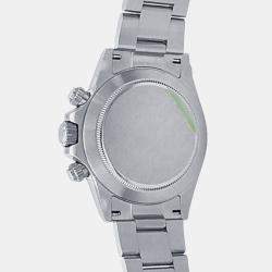 Pre Owned Rolex Cosmograph Daytona 116520 Automatic White Stainless Steel Men’s Wristwatch 40 mm