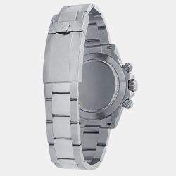 Pre Owned Rolex Cosmograph Daytona 116520 Automatic White Stainless Steel Men’s Wristwatch 40 mm