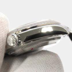 Pre Owned Rolex Datejust 16234 Automatic MOP 18K White Gold Stainless Steel Men's Wristwatch 36 mm