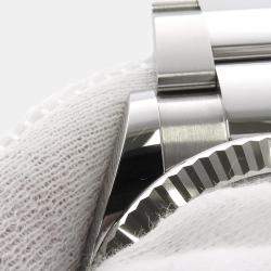 Pre Owned Rolex Datejust 126334 Automatic Silver 18k White Gold Stainless Steel Men's Wristwatch 41 mm