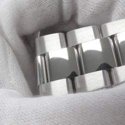 Pre Owned Rolex Datejust II 116334 Automatic Black 18k White Gold Stainless Steel Men's Wristwatch 41 mm