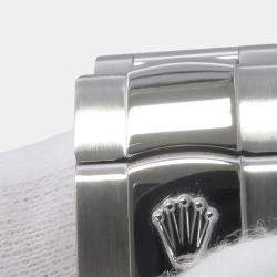 Pre Owned Rolex Datejust II 116334 Automatic Black 18k White Gold Stainless Steel Men's Wristwatch 41 mm