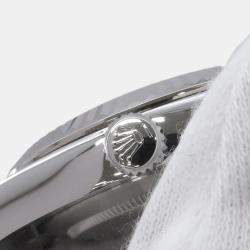 Pre Owned Rolex Datejust II 116334 Automatic Black 18k White Gold Stainless Steel Men's Wristwatch 41 mm