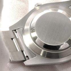 Pre Owned Rolex Datejust II 116334 Automatic Black 18k White Gold Stainless Steel Men's Wristwatch 41 mm